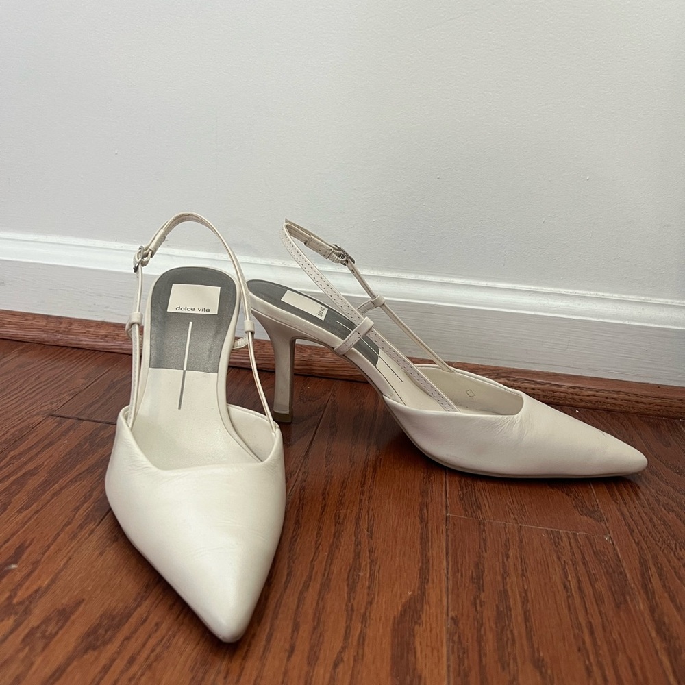 Dolce Vita White Pointed Toe Heels